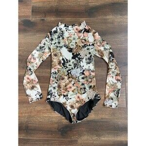 Five The Label Dancewear Mirage Garden Floral Dance Leotard Size Small Adult SA